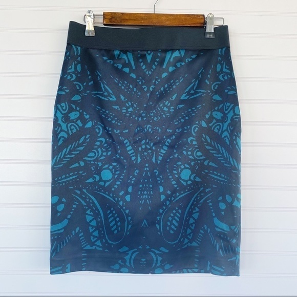 Express Green/Black midi Skirt New - Picture 1 of 13